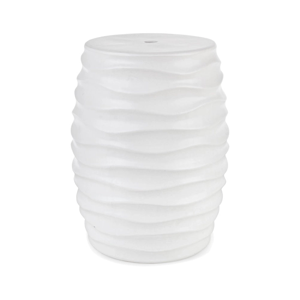 Sgabello Sfinge wave bianco 33x33x46 cm