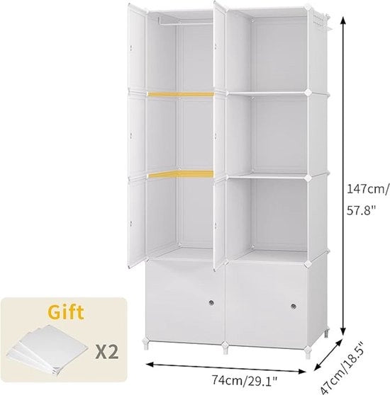 armadio 74 x 40 x 150 cm