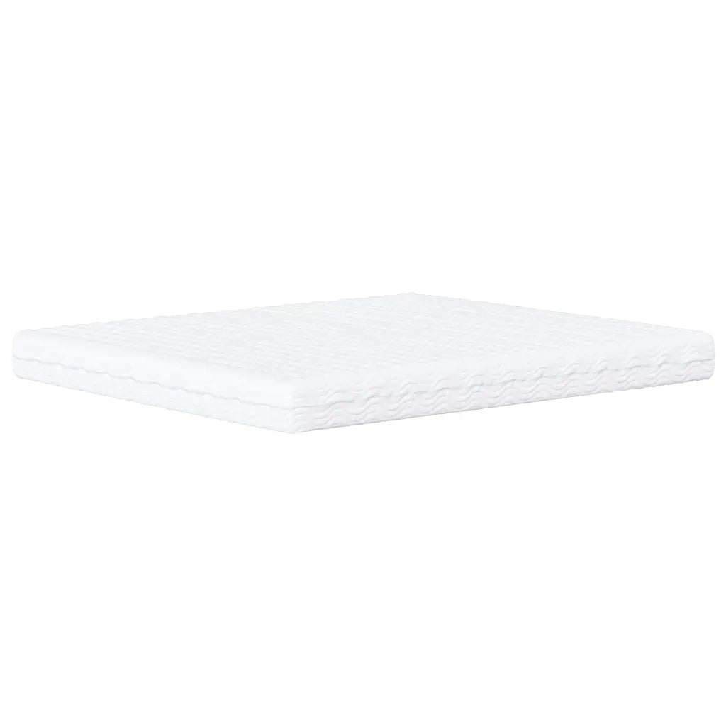 Letto Viana con Materasso Bianco e Nero 160x200cm Similpelle