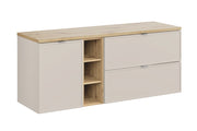 Set mobili bagno 140 cm con piano Bella Cashmere 140 cm