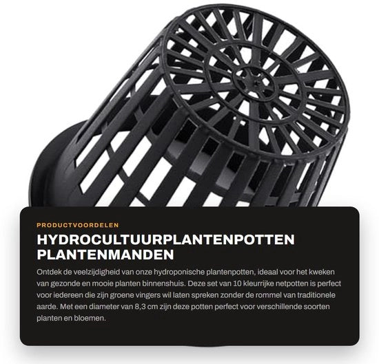 Set di coltivazione idroponica da 10 pezzi - Contenitore per piante - Vaschetta per piante per esterno - Decorazione per giardino - Materiale in polipropilene - Materiale duraturo