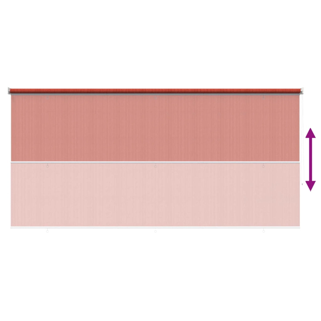 Tenda a Rullo Esterno Blocco UV 90% Terracotta 350 x 140 cm 42035997
