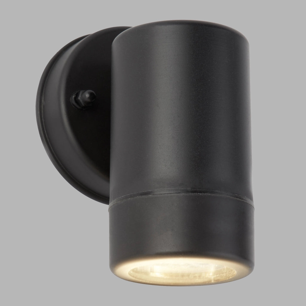 Applique Moderna Costiero Policarbonato Nero Trasparente 1 Luce Gu10
