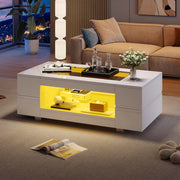 Tavolino-Xylo-Bianco LED Bluetooth per feste