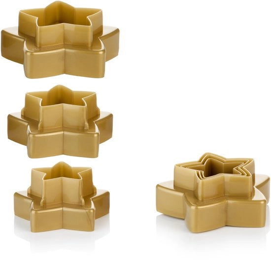 Forma per biscotti in plastica, oro, 20 x 13 x 4,5 cm
