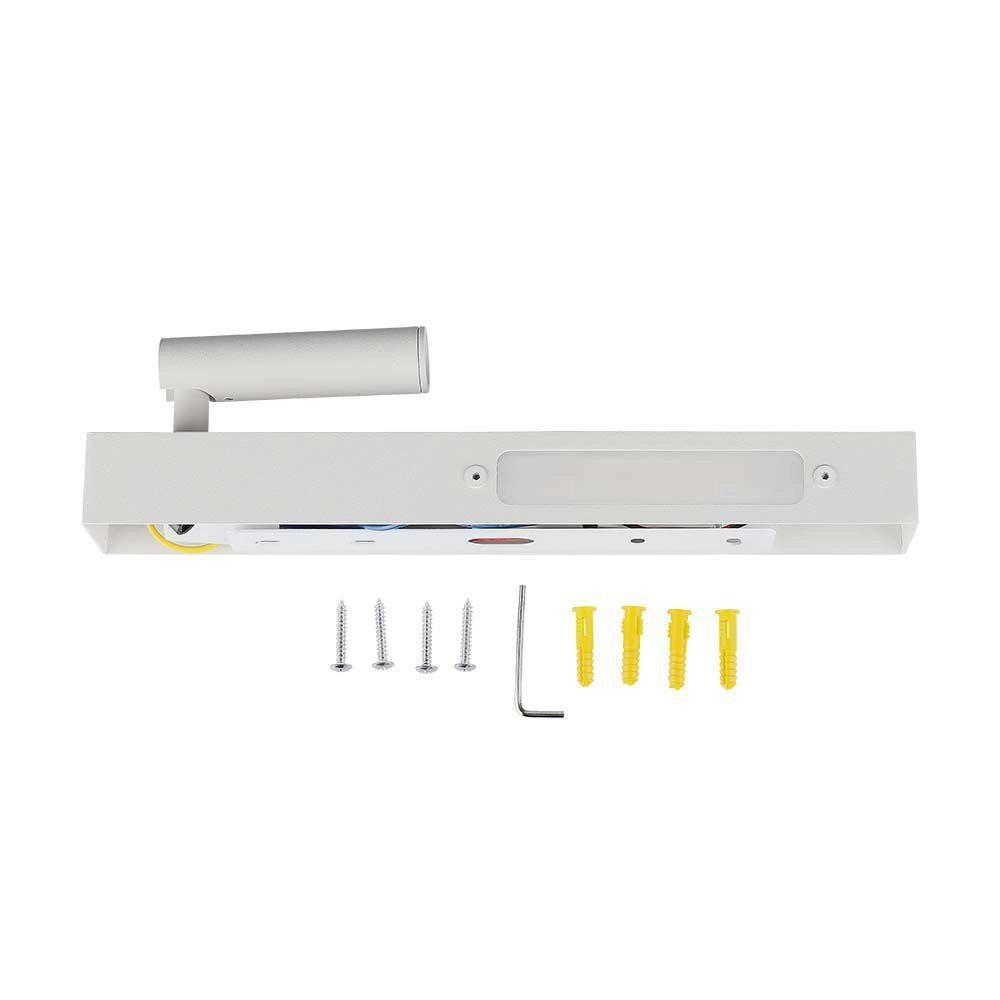 V-TAC Applique LED 9W lettura interruttore bianca 3000K
