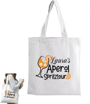 Borsa da spiaggia con tema Aperol Spritz stile e comoda per uso quotidiano o come regalo dimensioni 35x40 cm