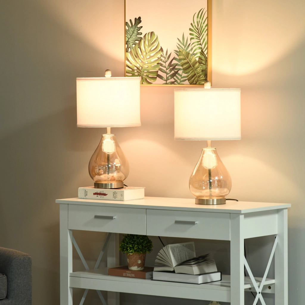 Lampada da tavolo ¨C zephmum ¨C bianco ?30x56 cm