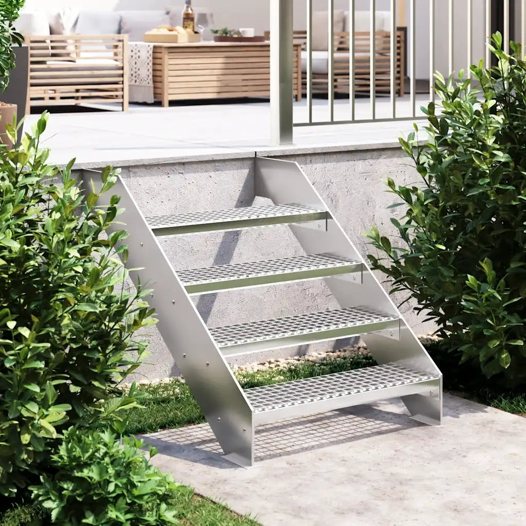 Tappetino per Scale | Gradino in Griglia 70x24x7 cm Acciaio Zincato
