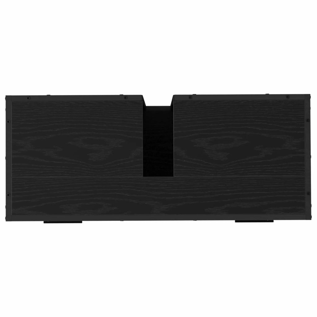 Mobile da Bagno | Armadio da bagno Rovere Nero 80 x 33 x 60 cm Legno multistrato