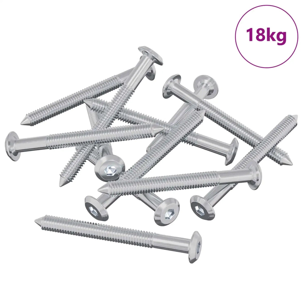 Viti per mobili 1600 pcs Argento Acciaio 864396