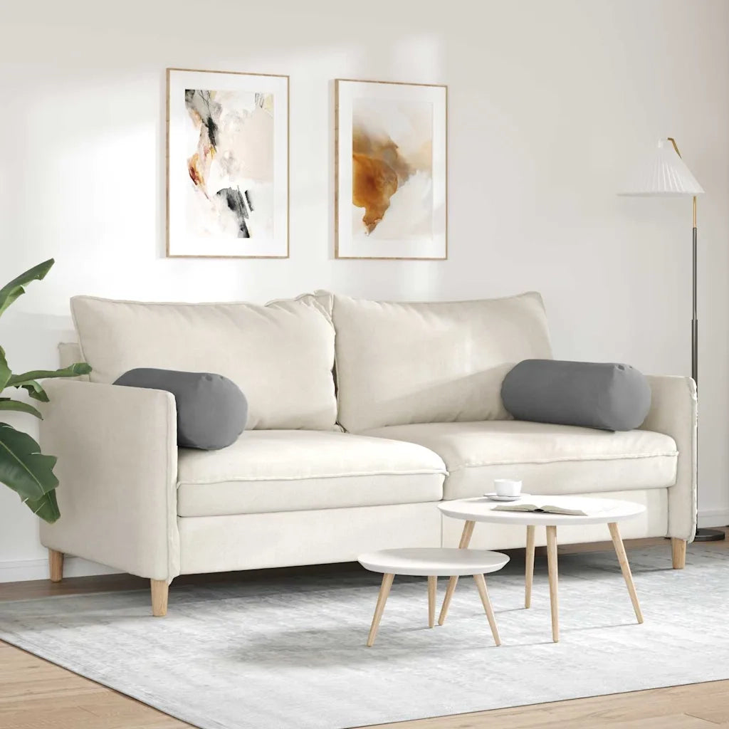 Cuscini a rullo 2 pz | Cuscini per sedie Grigio scuro ? 25 x 70 cm