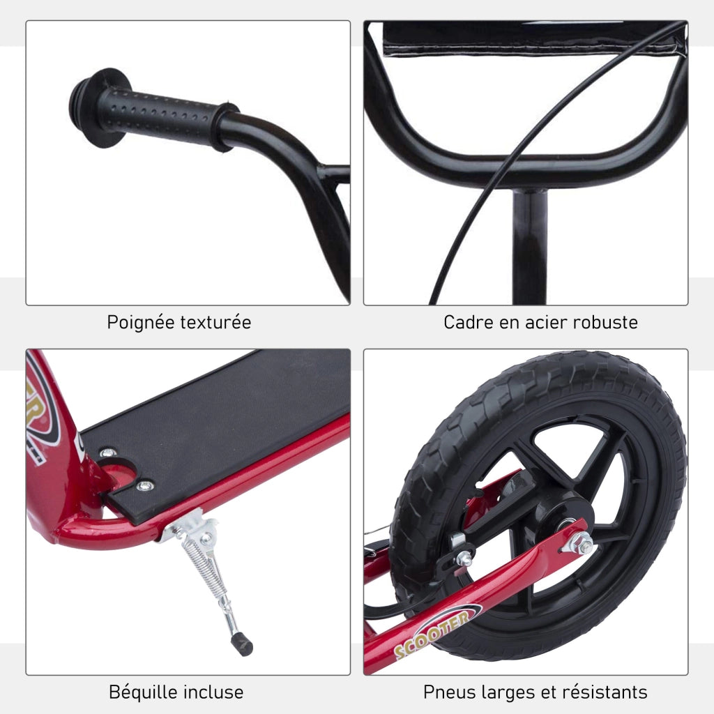 Trottinette Bambini ¨C Minimal ¨C Rosso, Acciaio