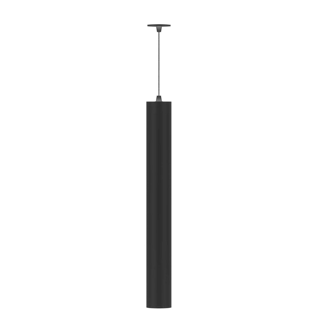 Atmos GU10 XL Lampada a Sospensione Tubolare Nero Opaco, Installazione Superficie o Incasso, Design Regolabile - Beneito & Faure