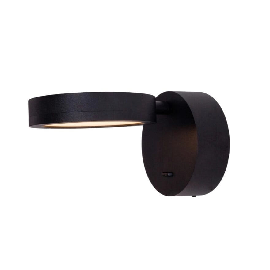 Applique tonda nera orientabile LED 6W Ibiza Maxlight