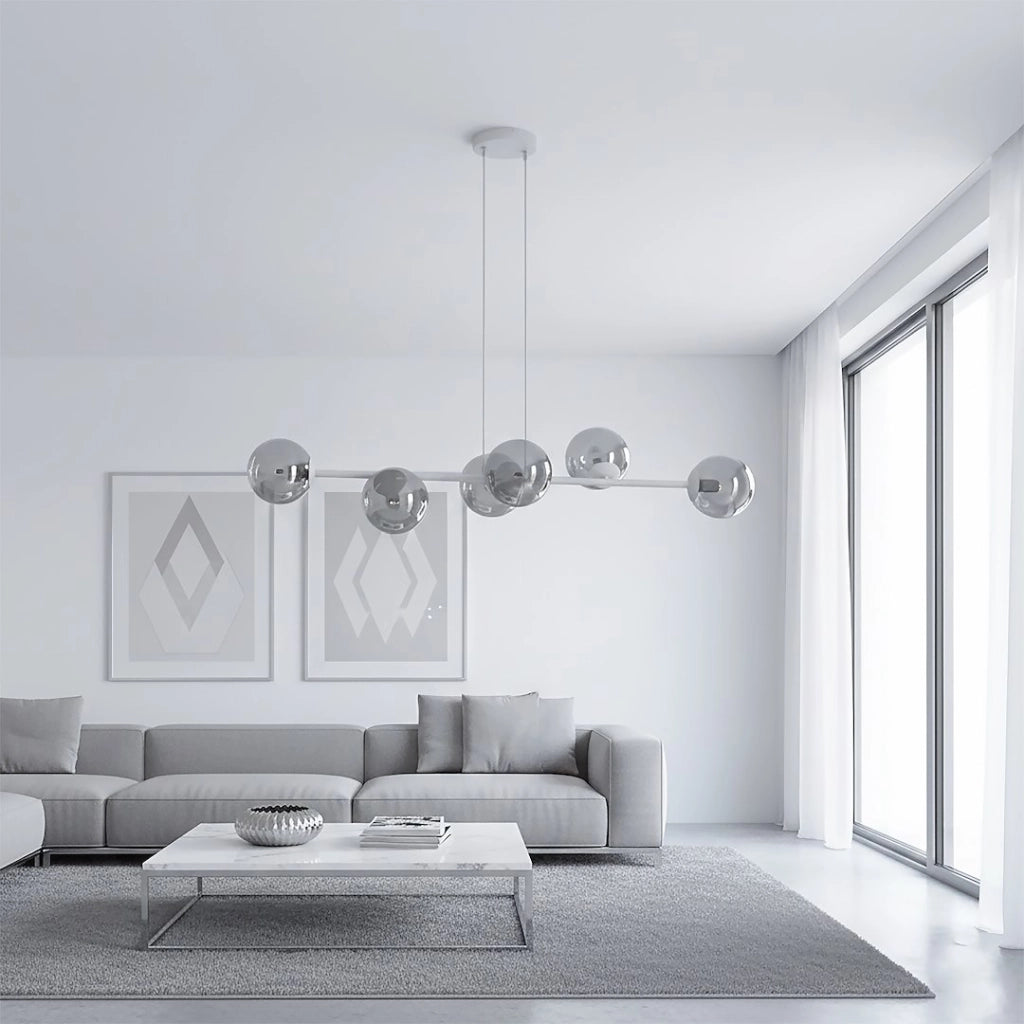 Lampada a sospensione MAGNUS 6xE14 grigio grafite Emibig