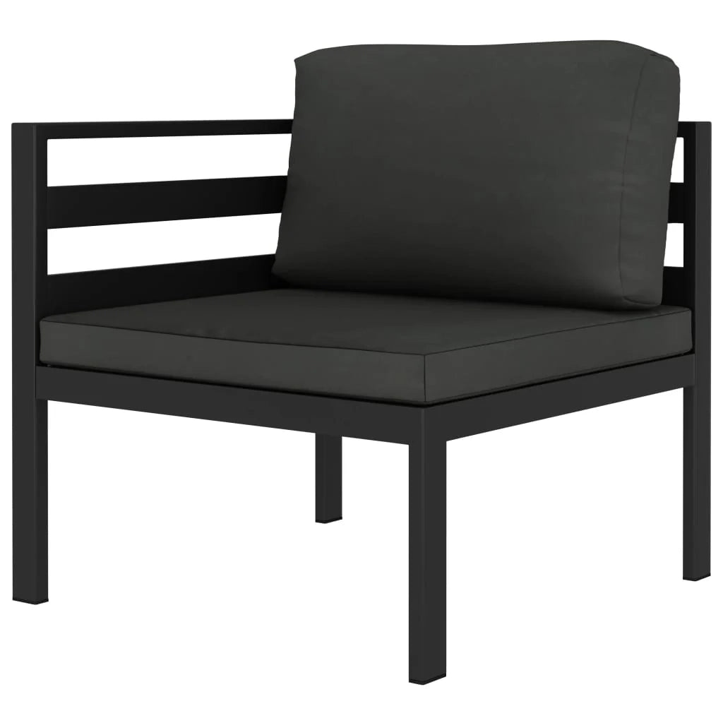 Set di mobili da giardino per esterni 9 pezzi con cuscini alluminio antracite 02_0017893