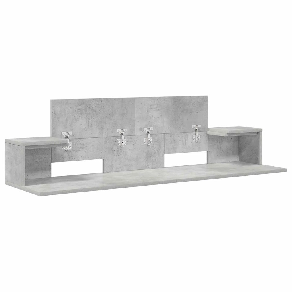 Scrivania studio Grigio Cemento 152 x 36 x 19,5 cm 8006695