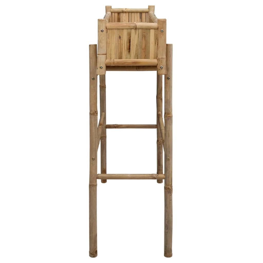 Fioriere | Cassetta per fiori | Vaso da Giardino con Supporto Naturale 100 x 38 x 114 cm Bamb¨´