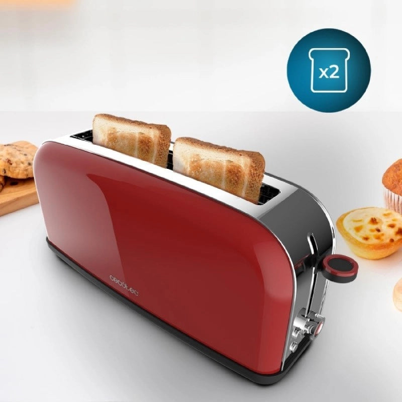 CECOTEC 04821 - Tostapane Toastin' time 850 Red Long
