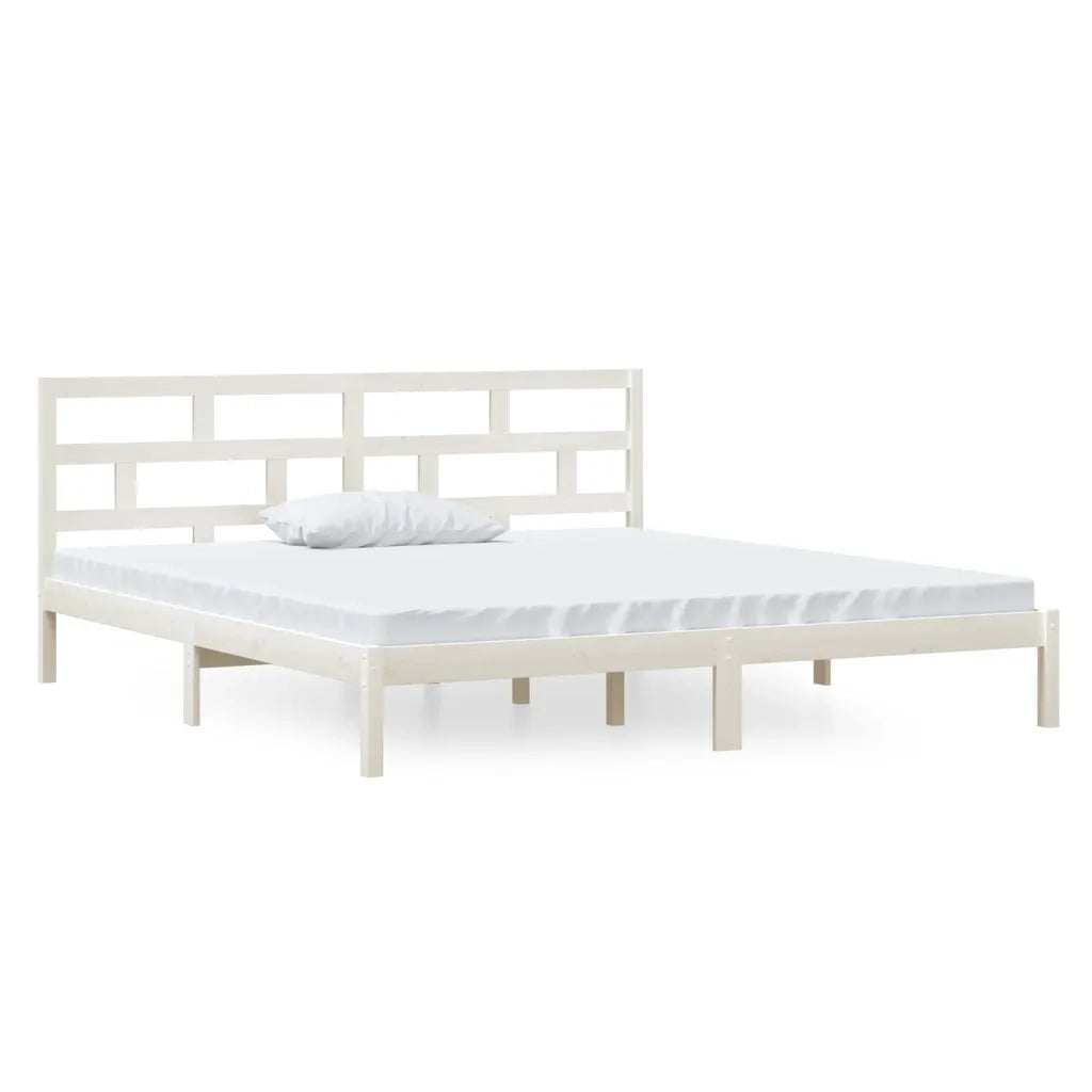 Giroletto Bianco in Legno Massello di Pino 140x190 cm