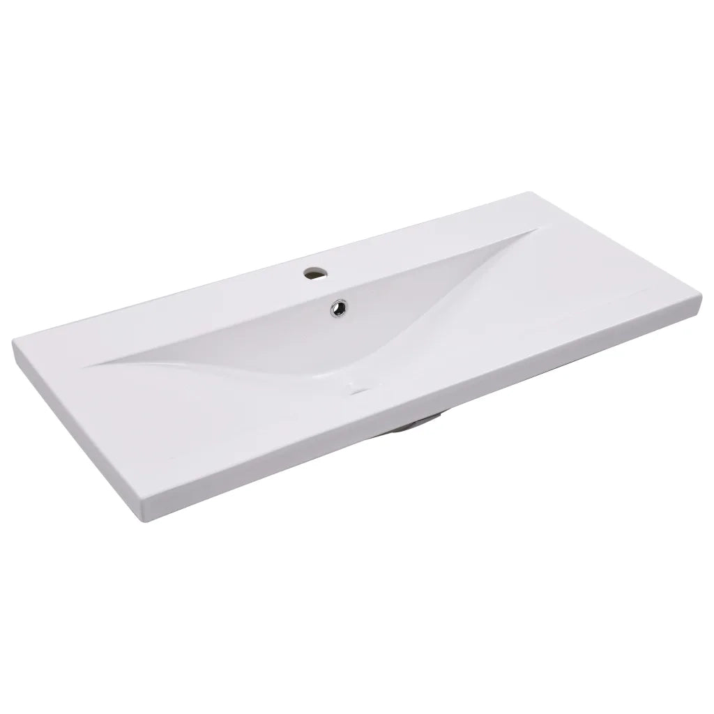 Set Mobili da Bagno 2 pz in Ceramica e Legno Multistrato 3307660