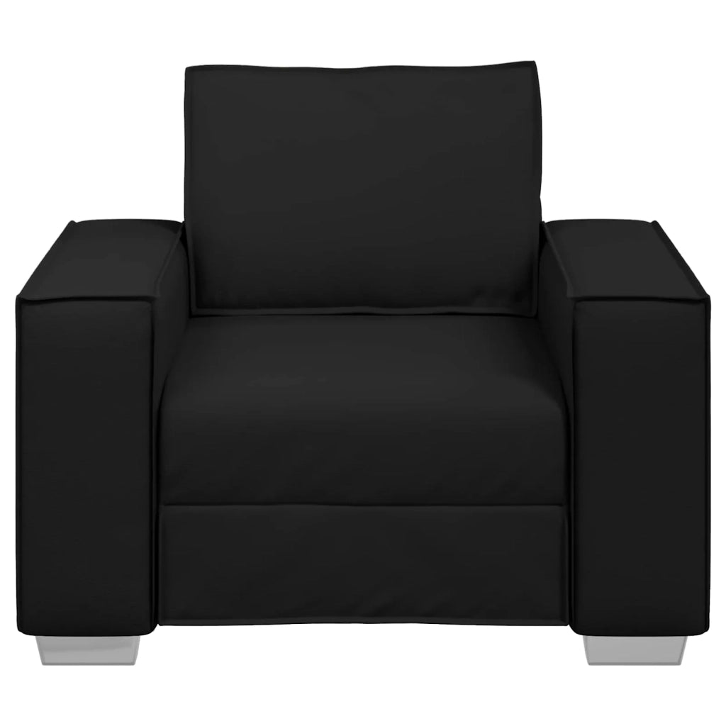 Poltrona Sofa Nero 100 cm Pelle Sintetica 4105044