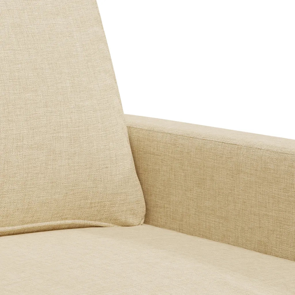 Divano a 2 Posti-Sofa 2 Posti Crema 140 cm in Tessuto 825170