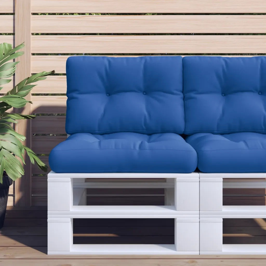 Cuscini per Pallet 2 pz | Cuscini per sedie Blu Reale in Tessuto