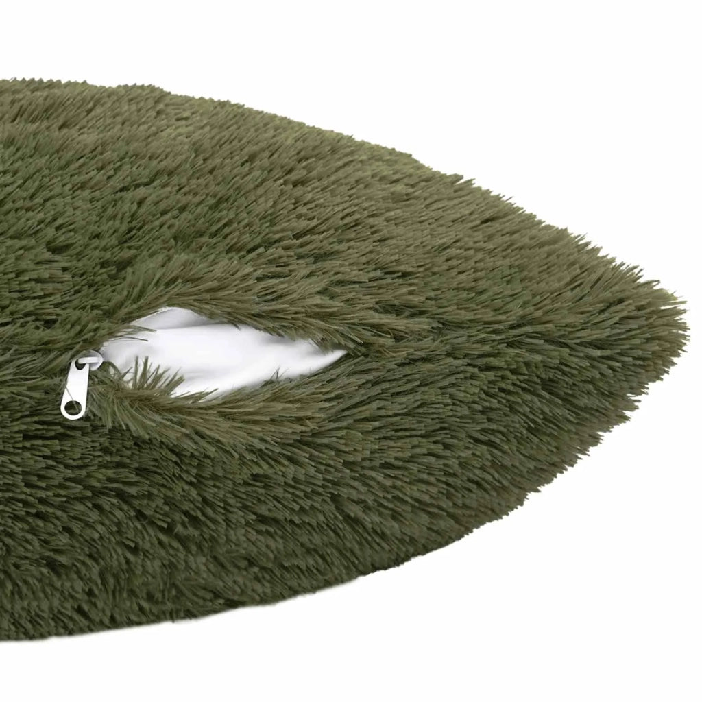 Cuscino con cuscino HEERLEN 2 pz Verde Fleece PV 924359