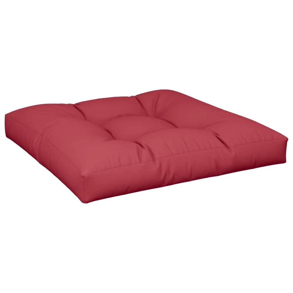 Cuscini per Pallet 2 pz Rosso Vino in Tessuto 360720