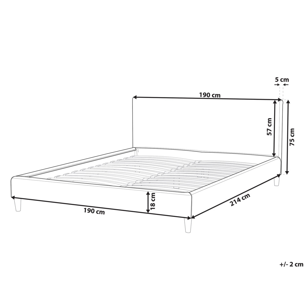Copri Letto Tessuto Grigio Chiaro per Letto 180 x 200 cm Sfoderabile Lavabile