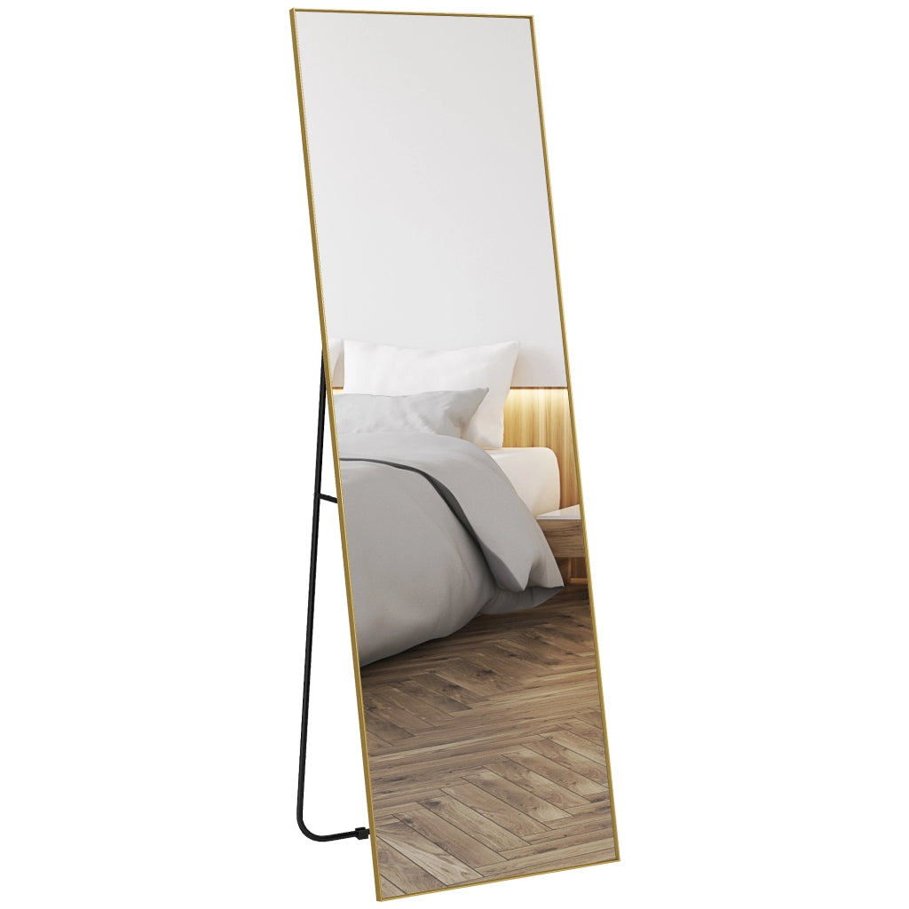 Specchio a Pieno Lunghezza ¨C Minimal ¨C Dorato 50x160 cm