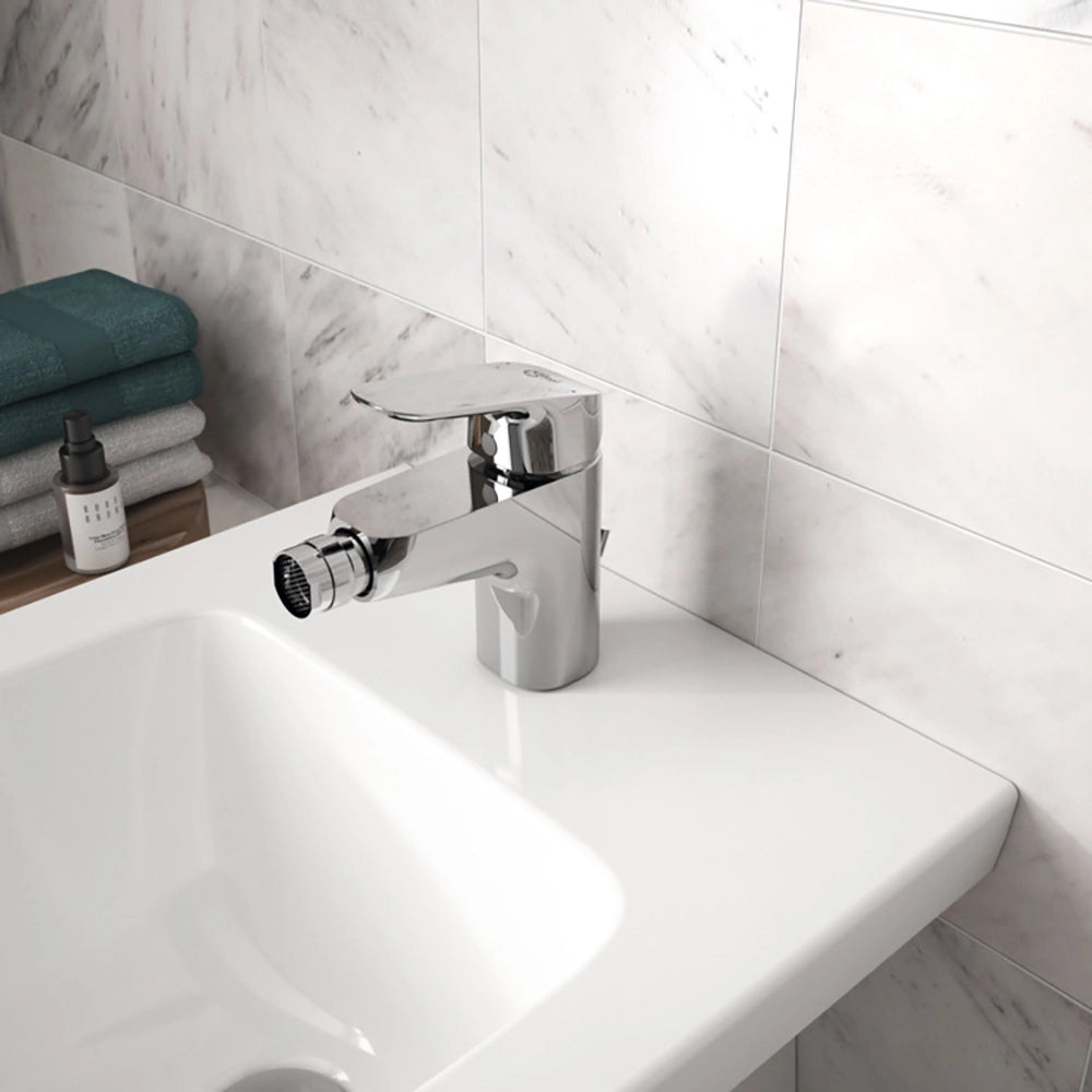 Ideal Standard miscelatore bidet con scarico cromato mod. Ceraflex