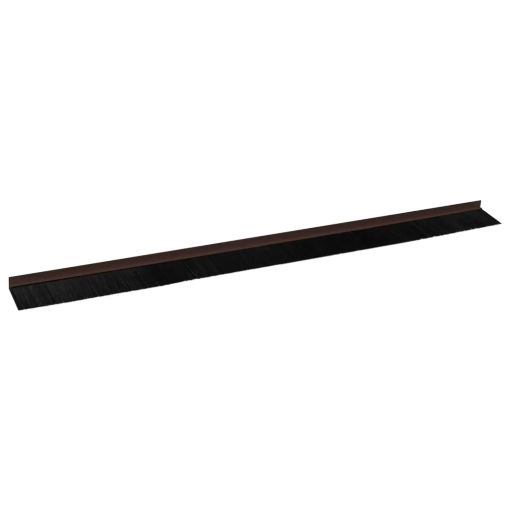 Spazzole per porte autoadesive 2 pcs Marrone 100 cm 42019427