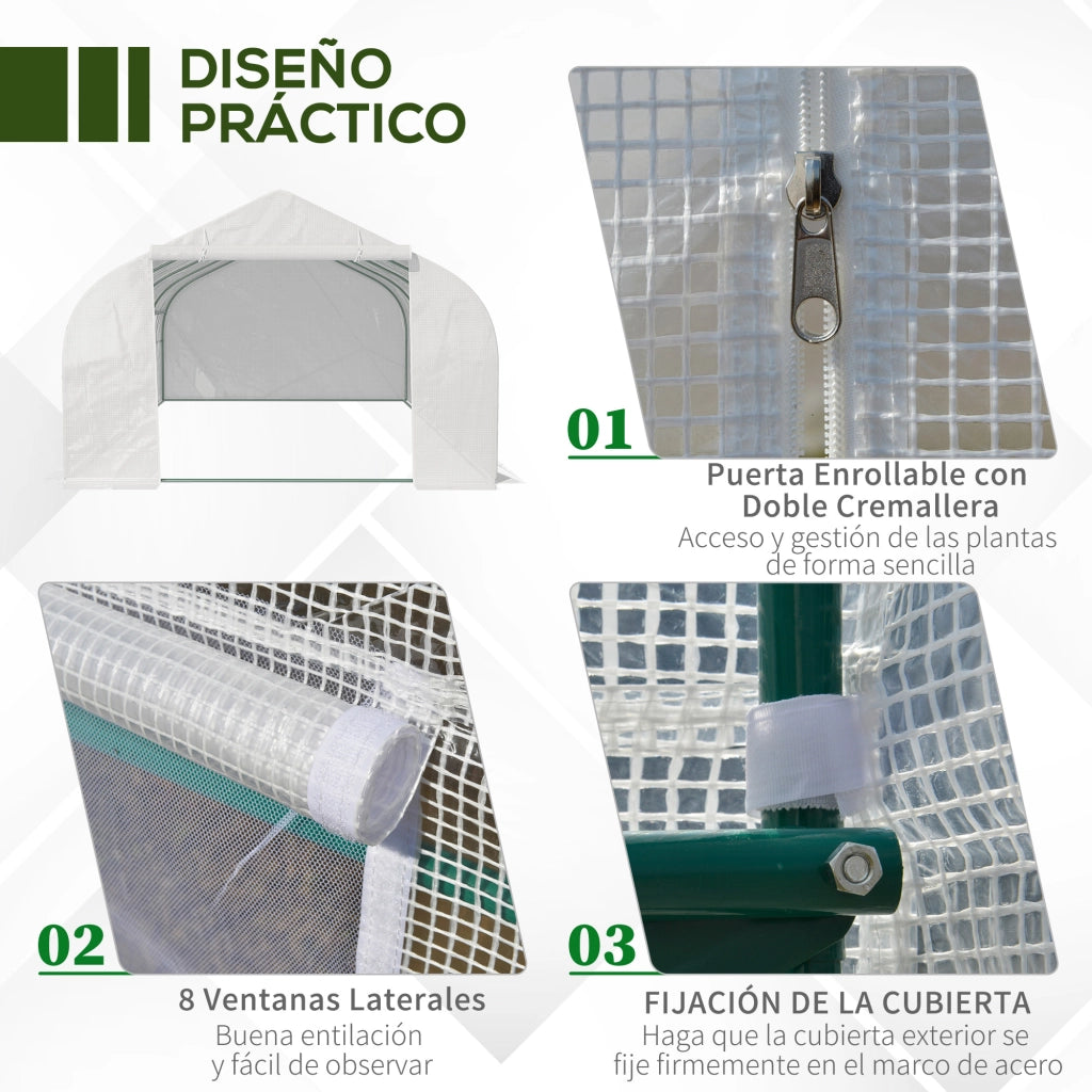 Casetta da Giardino ¨C Minimal ¨C Bianco 6x3x2 m