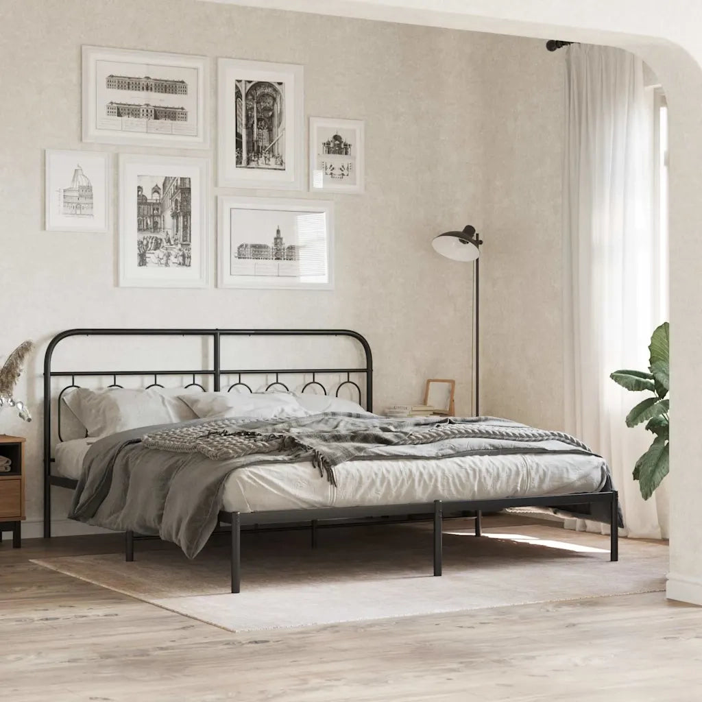 Testiera di Ricambio in Metallo Nero 193 cm 377154