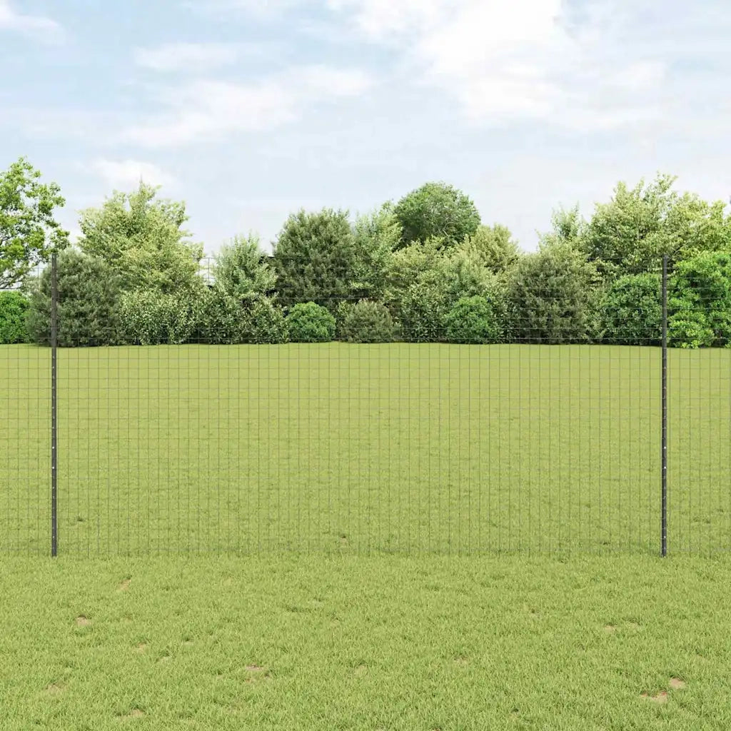 Palo della recinzione 22 pcs Grigio 200 cm Acciaio 3335944