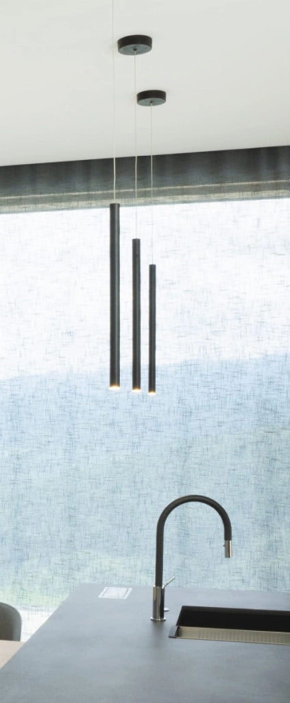 Lampada a sospensione nera Organic LED 1W Maxlight P0203