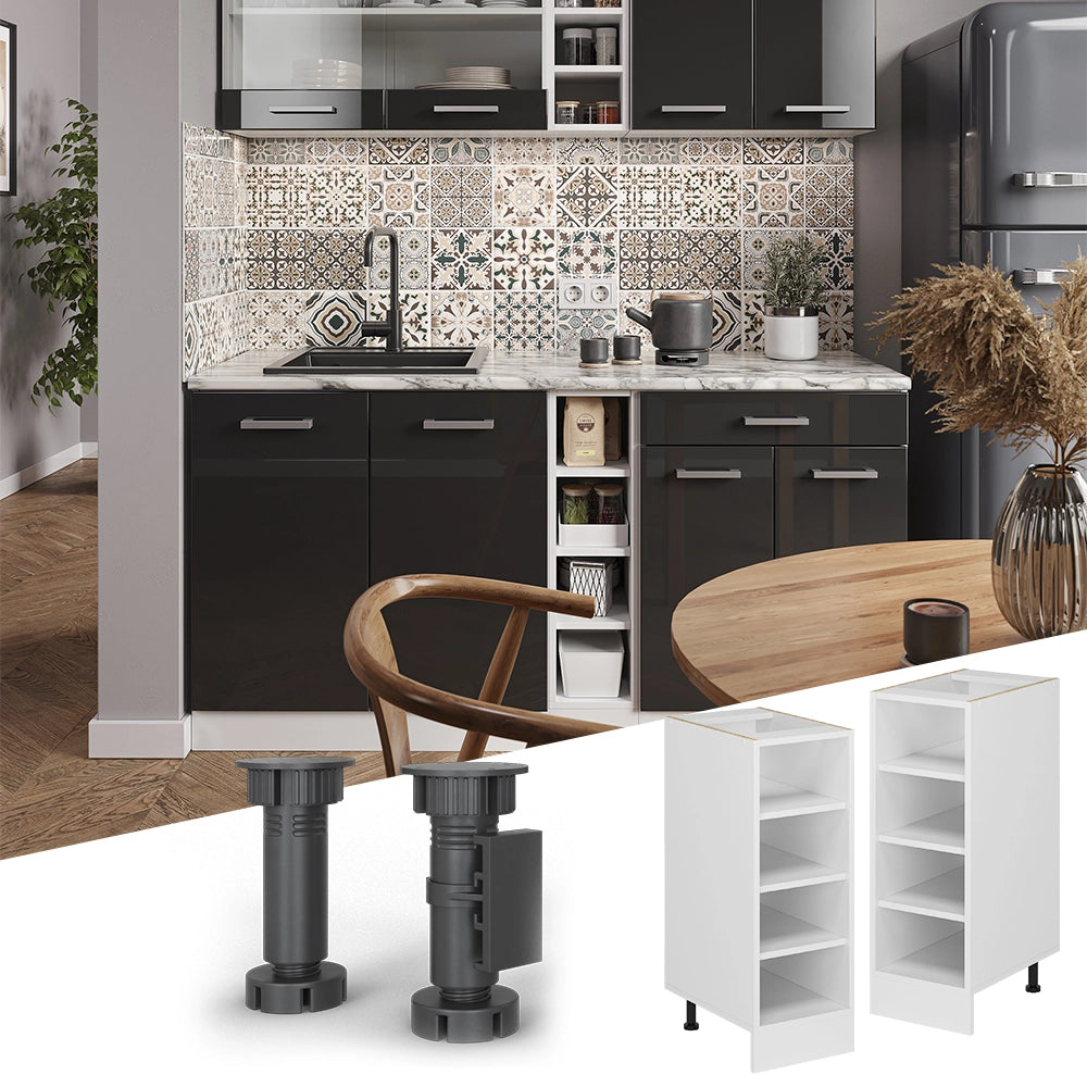 Vicco Scaffale da cucina Bianco 30 cm , PL Oak