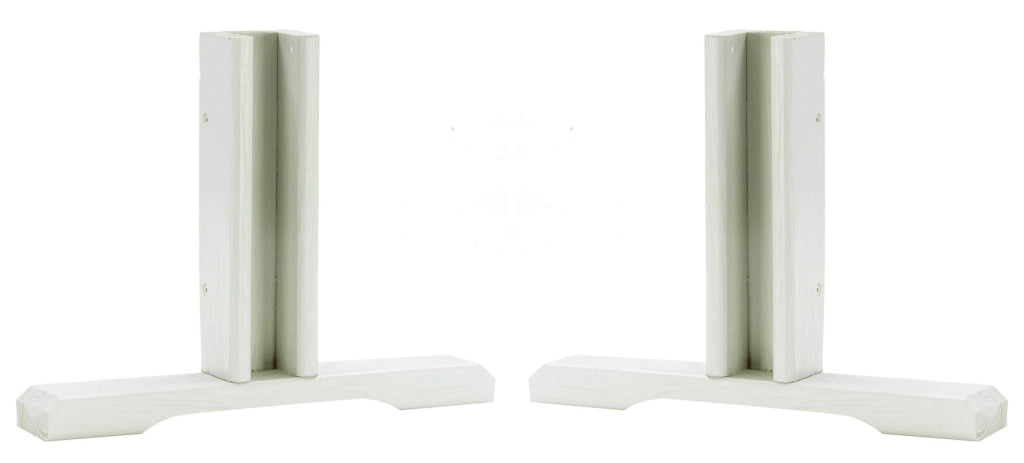 Set 2 Basi Sostegno per Pannelli Grigliati 36x28 cm in Legno Impregnato