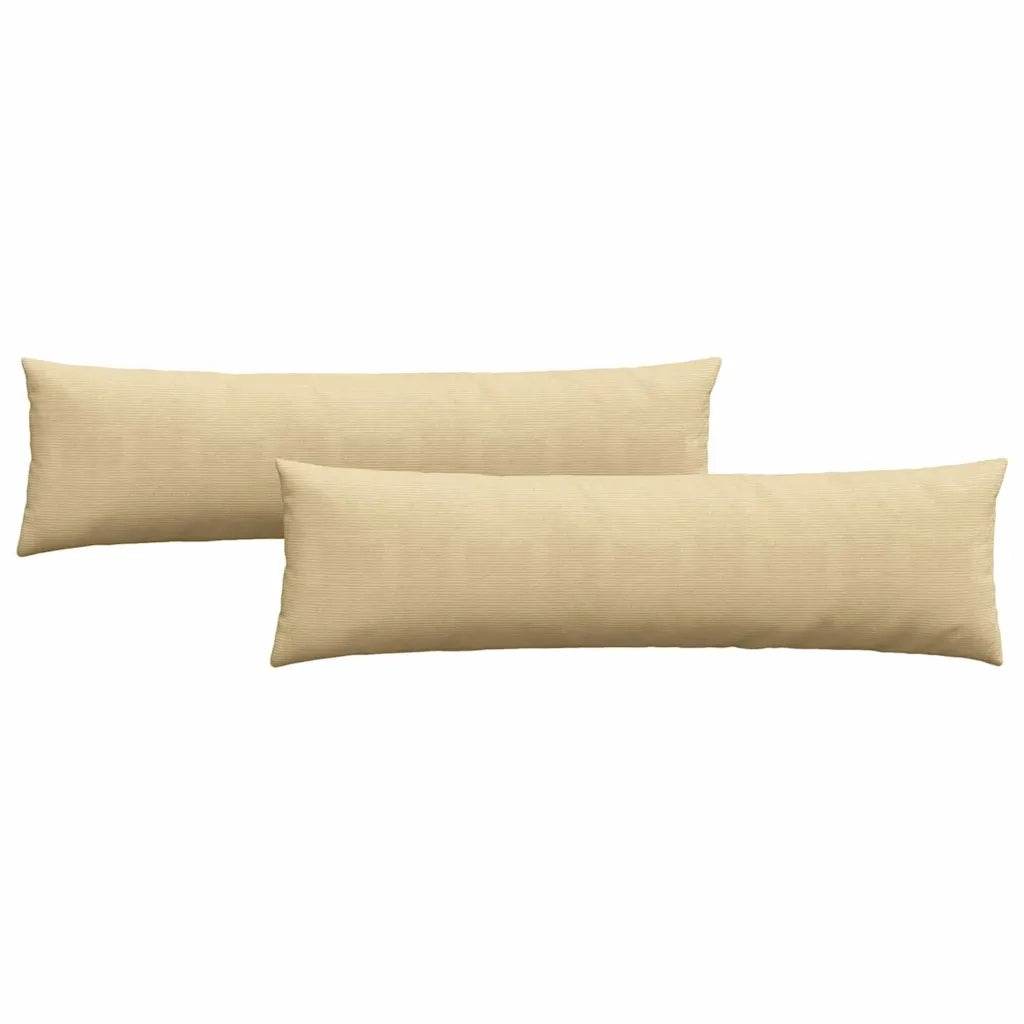 Cuscini da Divano 2 pz-Set di 2 Cuscini per Sofa Grigio Verde 145 x 40 cm