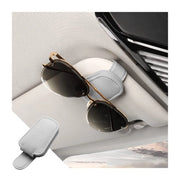 Supporto per Occhiali Magnetico per Auto in Pelle con Installazione Facile