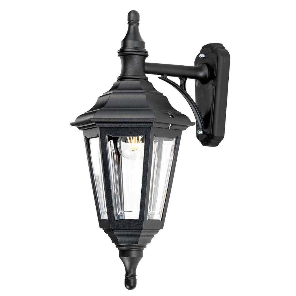 Applique esterna classica nera E27 60W Kinsale Elstead