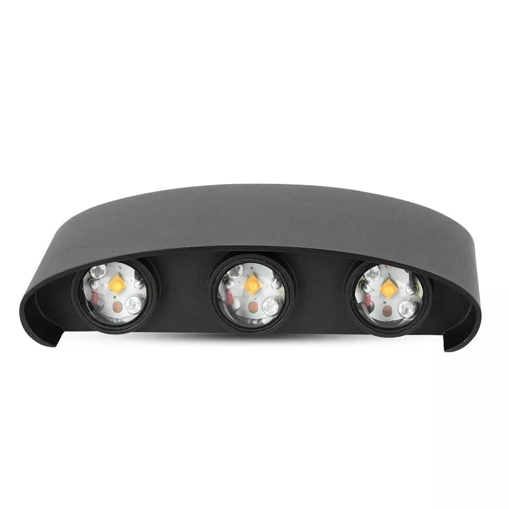 Applique V-TAC VT-846 LED 6W nera IP54 4000K 630lm