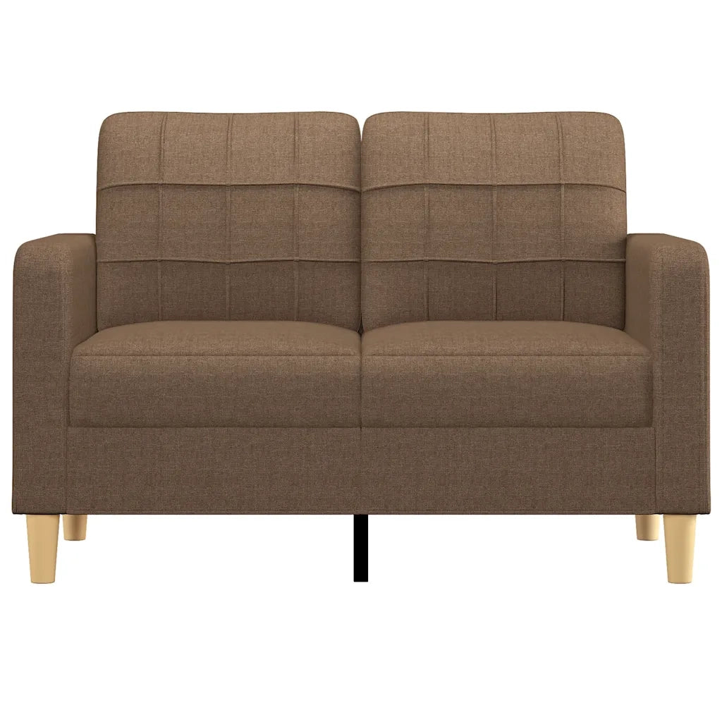 Divano a 2 Posti-Sofa 2 Posti Marrone 120 cm in Tessuto 411297
