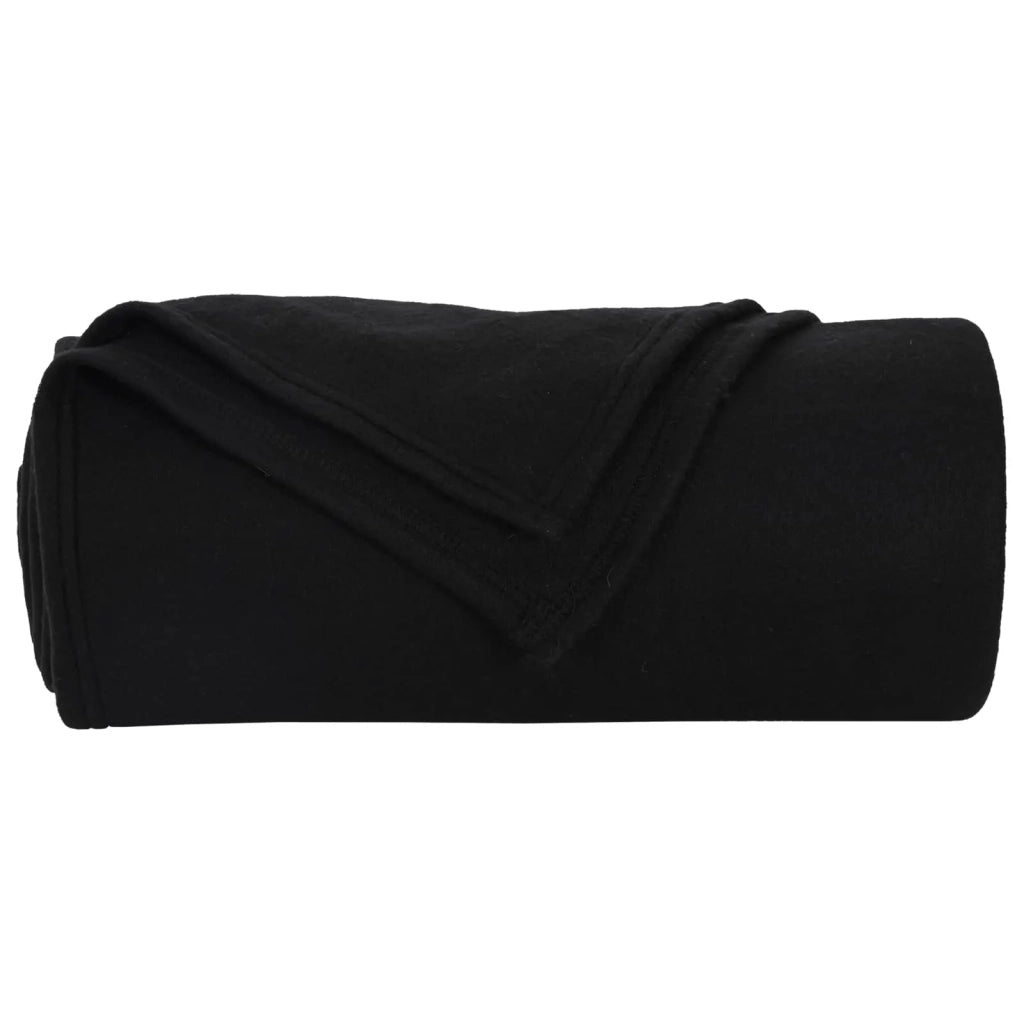Coperte da Pile 6 pcs Nero 240 x 220 cm Panno 42017067