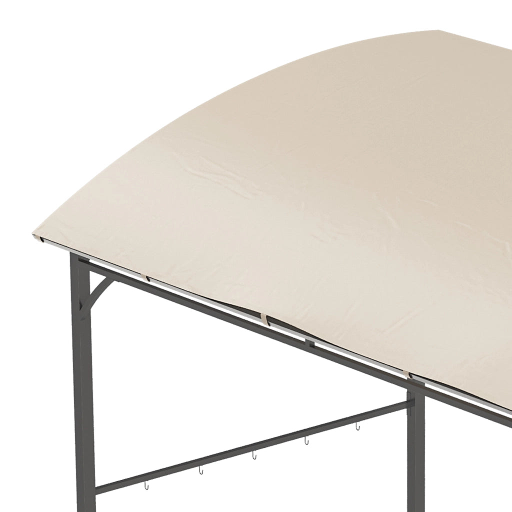 Gazebo per Barbecue ¨C Minimal ¨C Beige e Nero 215x150x182cm