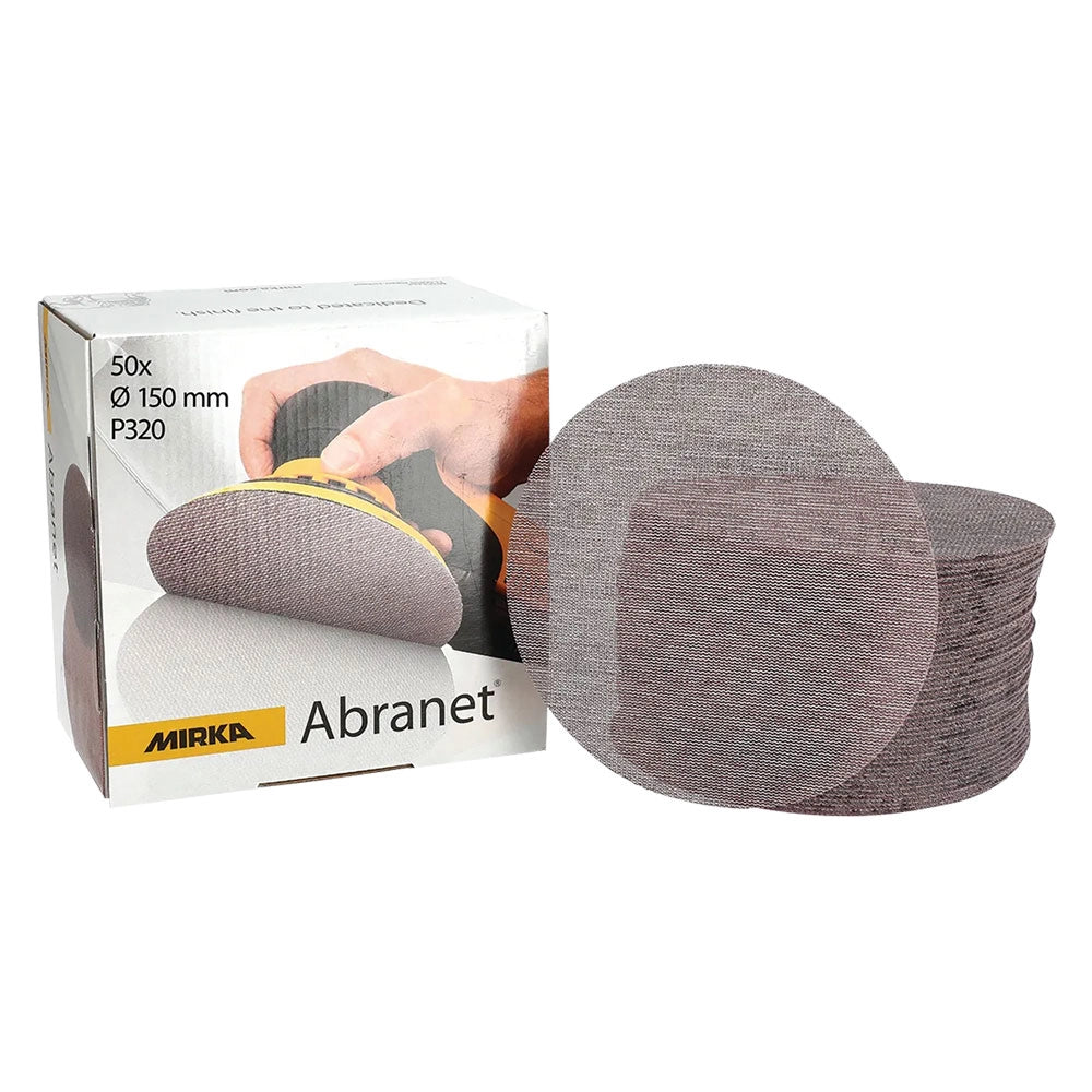 DISCO ABRASIVO CIRCOLARE 'ABRANET' Ø 225 mm - grana 150- 25 pezzi  - MIRKA