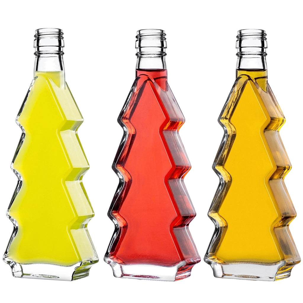 KADAX Butelka choinka 200ml pakiet 5szt z zakętką